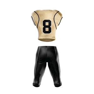 Tenue de sport tendance : uniforme de football américain / uniforme de football américain en tissu polyester imprimé par sublimation - Product Image 3