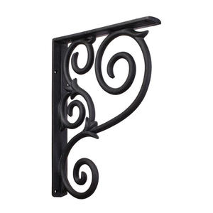 Support mural robuste en fer forgé de luxe pour suspendre des plantes, des lanternes, des carillons éoliens, des décorations de jardin - Product Image 2