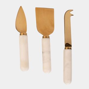 Modern Handcrafted 3pcs <b>Cheese</b> Spreader <b>Knives</b> <b>Set</b> with Resin Handle Perfect for <b>Cheese</b> Serving Hotel & Restaurants - Product Image 6