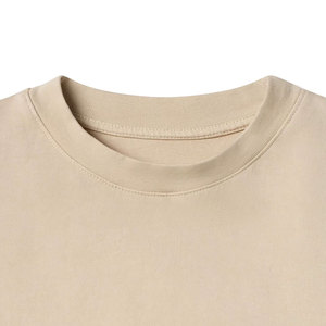 T-shirt d'été fin en soie glacée pour homme, col rond, manches courtes, décontracté, 100 % coton, uni, en modal tricoté, coupe oversize - Product Image 4