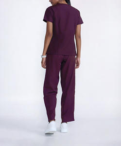 Premium Anti-Wrinkle Soft Polyester Spandex Unisex <b>Nursing</b> Scrub Sets Washable Hospital Doctor Scrub Suits - Product Image 1