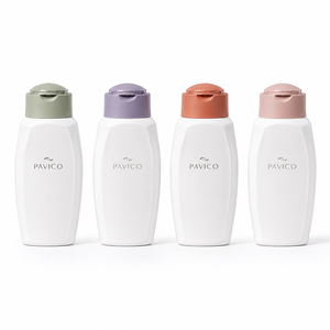 Flacon de shampooing en plastique blanc avec bouchon à clapet pour les soins capillaires, le lavage corporel, l'emballage cosmétique, fabricant au Vietnam - Product Image 1