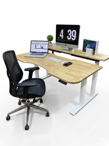 Modern DIY Dual Motor Convertible Standing Desk Sit Stand <b>Office</b> Table Extendable <b>Workstation</b> for Home <b>Office</b> - Product Image 2