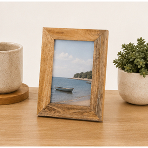 Cadre photo en bois massif naturel, logo personnalisé, cadre photo de table, décoration de bureau en bois pour la maison, l'hôtel, le bureau, fourniture en gros - Product Image 4