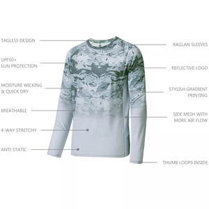 Camisa de Pesca de Manga Corta, Secado Rápido, Unisex, Tallas Grandes, Protección UV UPF 50, Corte Ajustado, Cómoda y Suave, Venta al Por Mayor de Fábrica - Product Image 3