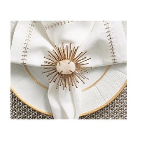 Anneau de serviette à finition antique, porte-serviettes personnalisé pour hôtels et restaurants, anneau décoratif pour table - Product Image 4