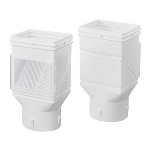 Filtri Acqua Esterni: Sistema Deviatore per Grondaie da 4 Pollici per Ingressi Standard 2x3 e 3x4, Raccolta Acqua Piovana con Uscita da 4 Pollici - Product Image 1
