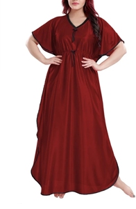 New style Kaftan Moroccan kaftan Dress Batwing Wide Sleeve VNeck Polyester Regular Fit Casual Evening Party <b>Flared</b> Sleep Wear - Product Image 3