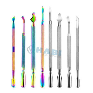 Empujador de Cutículas de Doble Punta de Acero Inoxidable de Alta Calidad, Superficie Angulada, Herramienta de Manicura para el Cuidado de las Uñas, Eliminación Eficaz, Belleza - Product Image 5