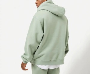 Service OEM Nouveau Design Vente en Gros Haute Qualité Coupe Classique Sweat à Capuche Zippé Homme 100% Coton Polaire Uni Respirant - Product Image 2