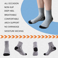 Chaussettes de sport athlétiques montantes pour jeunes, personnalisées, en fibre de bambou douce, séchage rapide, antidérapantes, respirantes