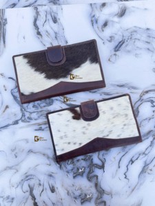 Cartera de cuero de vaca de gran tamaño para mujer, monedero de cuero auténtico, tarjetero, Occidental, al por mayor, cartera oculta para el pelo - Product Image 4