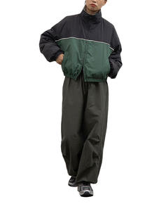 Survêtement en nylon pour l'été, streetwear réfléchissant de luxe pour hommes, coupe-vent bicolore, logo personnalisé - Product Image 5