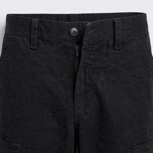 Pantalon cargo pour homme, coupe classique, coton mi-lourd, couleur unie, décontracté, pour l'automne - Product Image 3