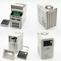 Variateur de fréquence (VFD) 0,75 kW 1,5 kW 2 CV 2,2 kW 3 CV 220 V monophasé 380 V triphasé pour moteur AC, contrôleur de vitesse