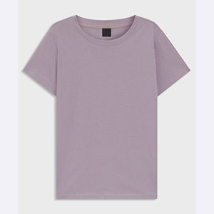 Camiseta de Manga Corta de Algodón Grueso para Mujer, 100% Algodón, Camisetas de Alta Calidad de Marca Personalizada para Mujer - Product Image 1
