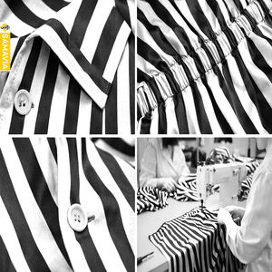 Conjunto de Pijama de Satén Estampado Sólido para Mujer al por Mayor OEM, de Algodón Suave, 2 Piezas, Ropa de Dormir de Primavera, Bordado a Máquina, Transpirable y de Secado Rápido - Product Image 4