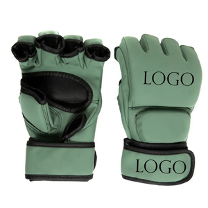 High Quality Premium <b>Black</b> PU MMA Shooter Sparring Boxing Gloves for Outdoor Use Waterproof Unisex Training Gloves - Product Image 3