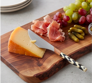 Ensemble de couverts en bois moderne avec design de poignée en chevron, finition mate naturelle, style minimaliste pour le camping, la maison, la cuisine et l'hôtel - Product Image 2