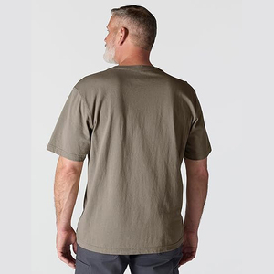 Boxy Cropped Plain T <b>Shirt</b> Men Wholesale Streetwear Heavyweight 280GSM Tee Blank Drop Shoulder - Product Image 6