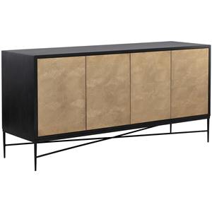 Four Door Solid Wood <b>Sideboard</b> Cabinet with Spacious <b>Storage</b> Compartments for Bedroom Kitchen Dining Space and Modern Homes - Product Image 2