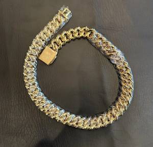 20MM 3 Row <b>Iced</b> <b>Out</b> Moissanite Miami Cuban Link <b>Chain</b> 14K Gold 925 Silver Round Cut Diamond Hip Hop Necklace Mens Fine Jewelry - Product Image 3