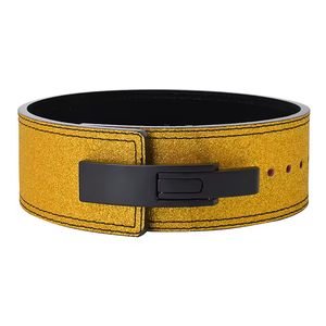 Cinturón de Powerlifting de 10/13 mm con Hebilla de Palanca, Cuero Vacuno, Resistente, Ajustable, Protección Profesional, Antideslizante, para Entrenamiento - Product Image 6