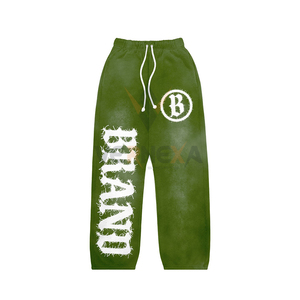 Heavyweight Cotton Oversized Baggy Tracksuit Distressed Patch Acid Wash Vintage <b>Sweatpants</b> <b>Set</b> Oem Two Piece Sweatsuits - Product Image 6
