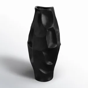 Modern Gold Iron Eco-Friendly Flower <b>Vase</b> Elegant Dining Table Centerpiece Coastal Home Styling Supplier Zahid Exports - Product Image 5