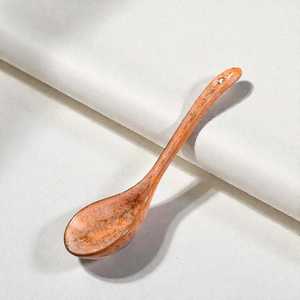 Cucharas de cerámica hechas a mano con color personalizado, cucharas para pudín de hotel y restaurante, cuchara de cerámica de mango largo para sopa y fideos. - Product Image 5