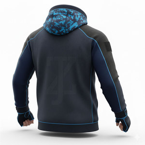 Hoodie de combat au design élégant et en tissu extensible, parfait pour les arts martiaux, les entraînements de fitness et les activités sportives. - Product Image 5