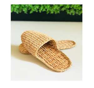 Sandales écologiques en jacinthe d'eau, tissées à la main, en paille, pour les vacances d'été, plage, matière naturelle, pour femmes - Product Image 1