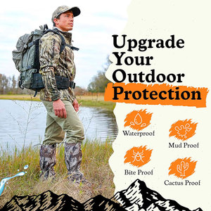 Wholesale Adjustable Waterproof Ripstop Nylon Leg Gaiters | Lightweight Snow <b>Boot</b> <b>Covers</b> | Outdoor Hiking Hunting Trekking Gear - Product Image 5