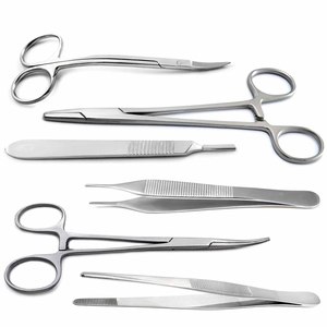 Herramientas de Sutura Quirúrgica MEDSPO para Remoción de Suturas, Clase I, para Estudiantes de Medicina, Instrumentos Dentales, Certificación CE, 1 Año de Garantía - Product Image 1