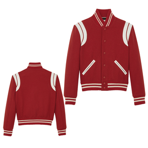 High Quality Bulk Unisex Varsity Jacket Wool <b>Blend</b> Letterman Bomber Custom Logo Embroidery Streetwear OEM ODM Supply Waterproof - Product Image 1