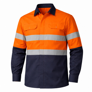 Camisa de Trabajo Personalizada Wida Sports, Industrial, de Seguridad, Alta Visibilidad, Reflectante, de Algodón Transpirable, Antiestática, para Construcción - Product Image 6