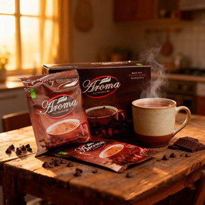 Aroma Chocolate Caliente Instantáneo 3 en 1 – Bebida en Polvo de Cacao Intenso, Paquete de 28g - Product Image 5