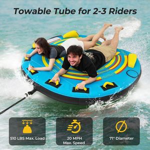 Plataforma Flotante Inflable de Doble Válvula para 3 Personas, para Deportes Acuáticos - Product Image 5