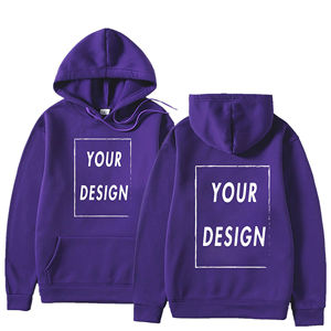 Prix de gros – Nouveaux sweats à capuche décontractés pour hommes, personnalisables avec logo, en polyester/coton, couleur unie, 350 grammes, collection automne - Product Image 1