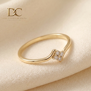 Dhruvansh Creations Luxury 9K Solid Gold Lab Grown Diamond Brilliant Cut IGI Certified Women's Wedding Ring Wholesale Custom - Product Image 5