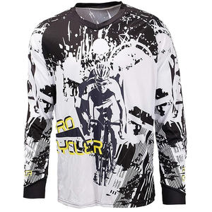 Jersey de Motocross Personalizado por Sublimación, Transpirable, de Malla, para Ciclismo MTB, Poliéster/Nailon, Secado Rápido, Ropa Deportiva - Product Image 5