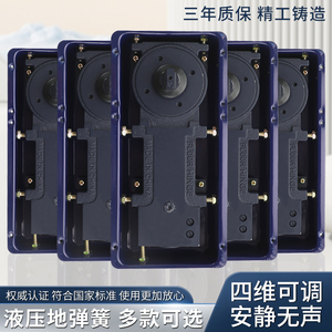 High Quality Titanium Black Aluminum Alloy <b>Framed</b> Glass Door Closer Universal Floor Spring Invisible No-Dig-Out - Product Image 3