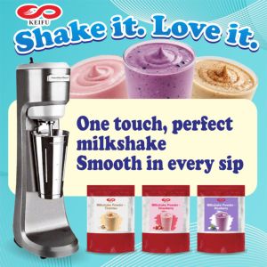 เครื่องปั่นมิลค์เชคสแตนเลสเชิงพาณิชย์ KEIFU HF-C1S กำลังไฟ 300 วัตต์ แรงดันไฟฟ้า 110/220 โวลต์ พร้อมช้อนปั่น ความจุ 1000 มล. สำหรับชานมไข่มุกและสมูทตี้ - Product Image 3