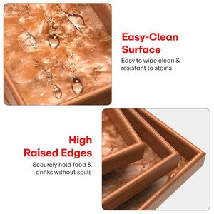 Top Trending Serving Decor Rectangle Serving Trays with Simple <b>Sticker</b> Design for Dinning Table Home and Office Multipurpose - Product Image 3