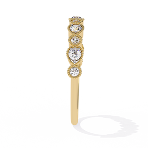 Anillos Apilables Minimalistas para Mujer, Oro Sólido de 18K, Diamante Natural 100% Original, Anillo de Eternidad, Juego de Anillos de Boda, Regalo para Fiesta - Product Image 5