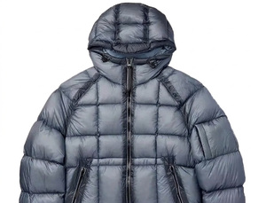 Unisex High Quality <b>Waterproof</b> Puffer <b>Jacket</b> Slim Casual Crew Neck Zipper <b>Thin</b> Hooded Quick Dry Embroidered Customized Logo Back - Product Image 3