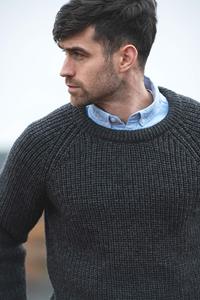 Classic Coarse Wool Full Sleeve <b>Cardigan</b> for <b>Men</b> Warm Knitted Crew Neck Ribbed Hem Custom Colors Everyday Casual Winter Style - Product Image 4
