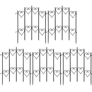 Fresh Arrival Garden Fence Set Black Decorative Barrier Landscape Iron <b>Wire</b> Border Folding Metal Fence Panels - Product Image 3