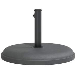 Base para Sombrilla de Plástico Gris Oscuro con Tubo de Hierro, 55.1 lb, Sombrillas y Bases para Patio - Product Image 6