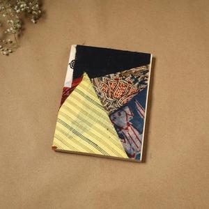 Carnet à couverture rigide en tissu cousu main avec motif imprimé multicolore, reliure cousue pour journalisation, croquis et dessin - Product Image 1